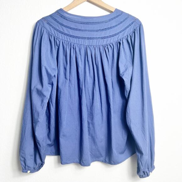 UNIVERSAL THREAD LONG SLEEVE WOMEN BLUE BLOUSE SIZE MEDIUM BRAND NEW - Picture 4 of 5